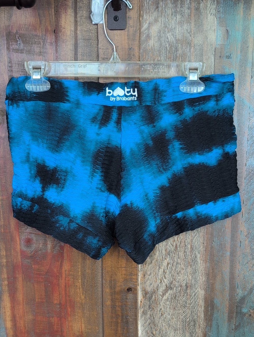 Booty By Brabants Black & Blue Tie Dye Booty Shorts - Women's Large